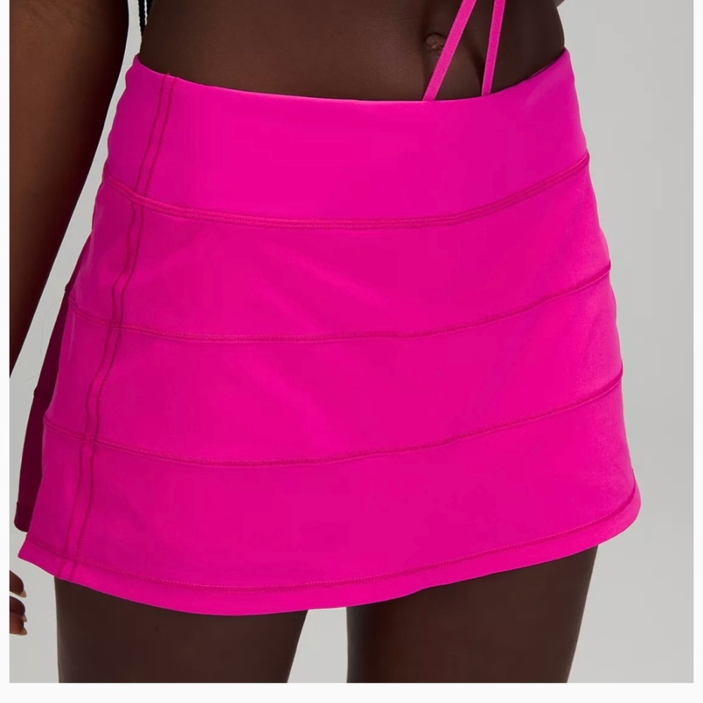 Lululemon Pace Rival Mid-Rise Skirt Sonic Pink tennis rare color 8